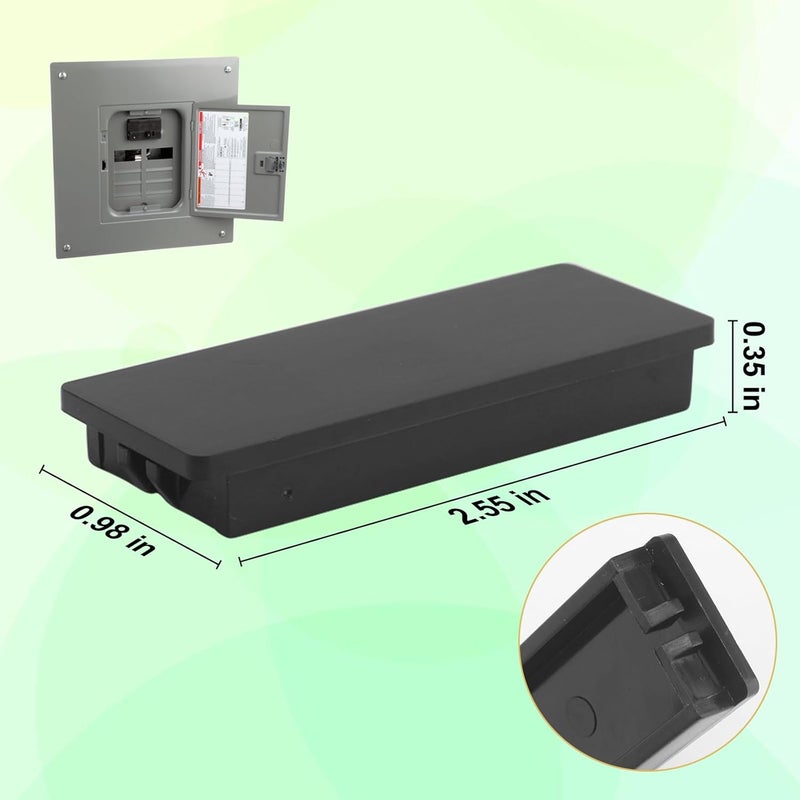EAORBD Square D Breaker Filler Plates for Schneider Electric HOMFPCP Homeline Series Breaker Panel Cover for Load Centers, 1Inch Circuit Breaker Blanks, with Electrical Panel Label Stickers 10-Pack (1 Inch) - Image 2